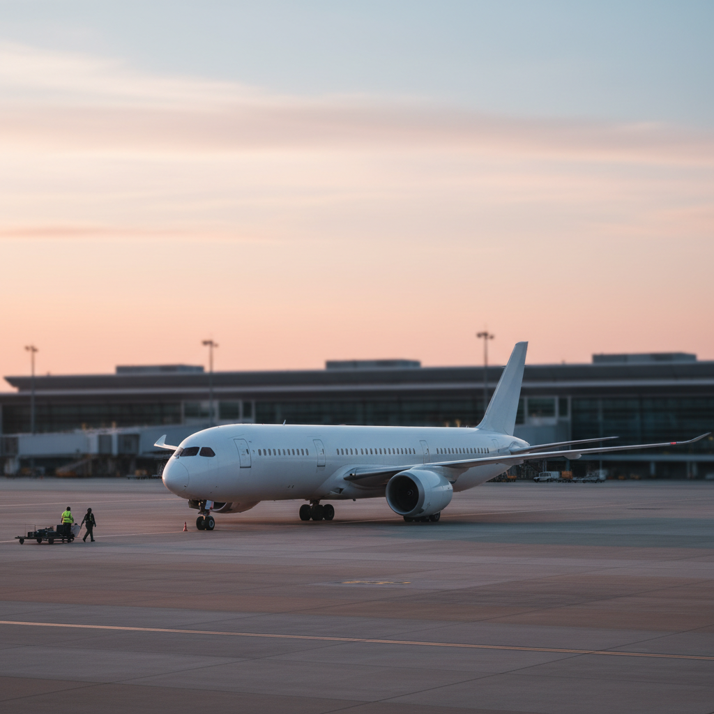 Avion de pasageri pe pistă — operatorul Aegean Airlines